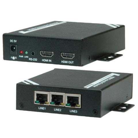 HDMI Extender over Twisted Pair, Cat. 5/6, chainable 100 m - Foto 1